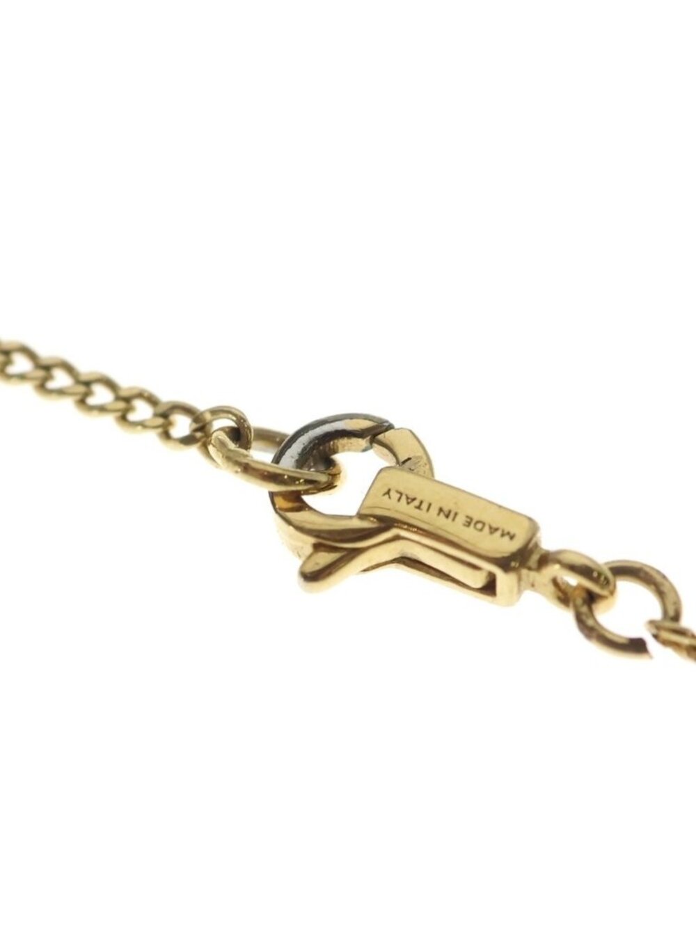 Celine Triomphe Rhinestone Pendant Chain Gold - Picture 4 of 6